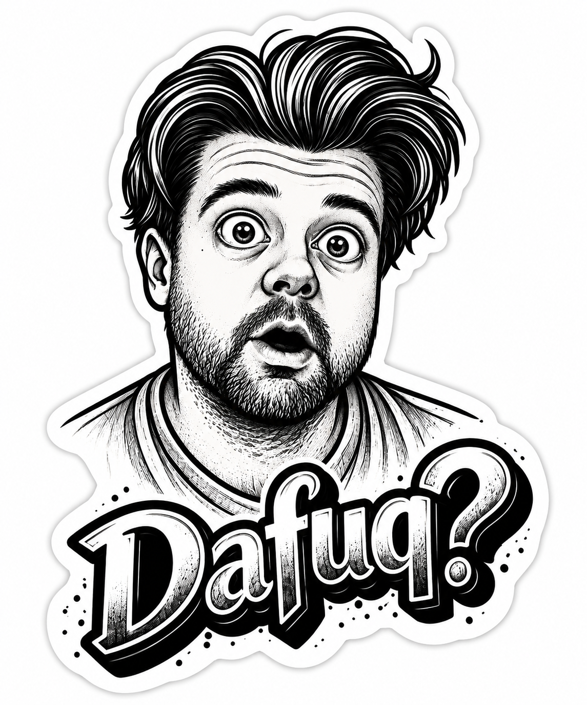 Thomas DAFUQ? Vinyl Sticker