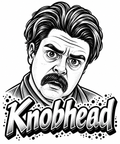 Dad 'Knobhead' Vinyl Sticker