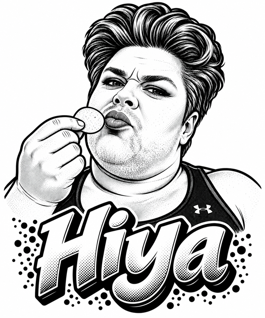 Denise 'Hiya' Vinyl Sticker