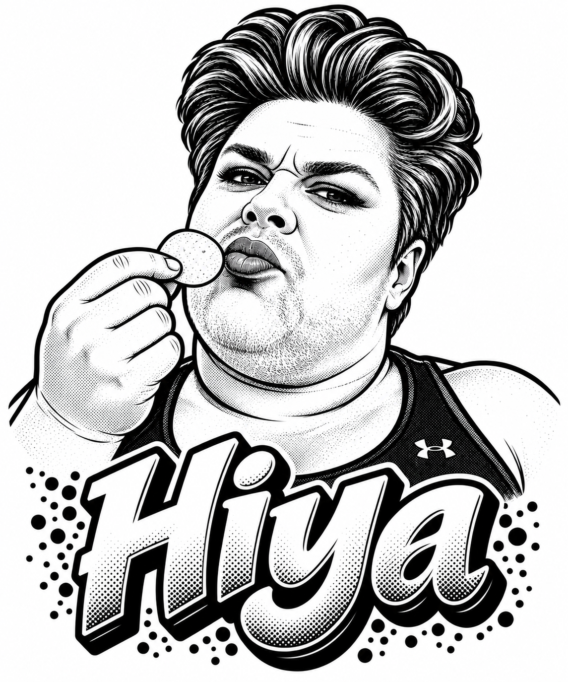 Denise 'Hiya' Vinyl Sticker