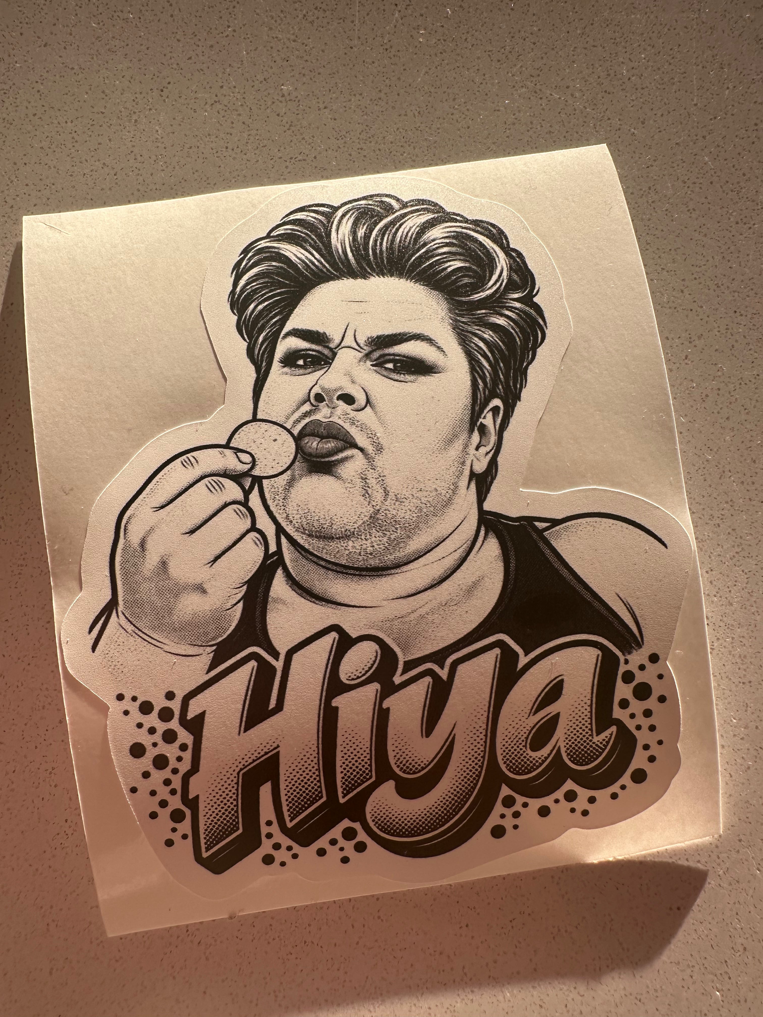 Denise 'Hiya' Vinyl Sticker