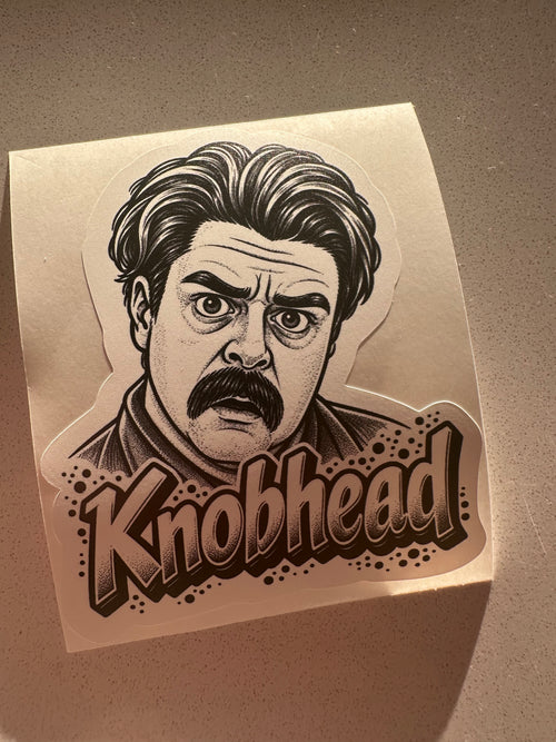 Dad 'Knobhead' Vinyl Sticker